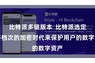 比特派多链版本  比特派选定了多档次的加密时代来保护用户的数字资产